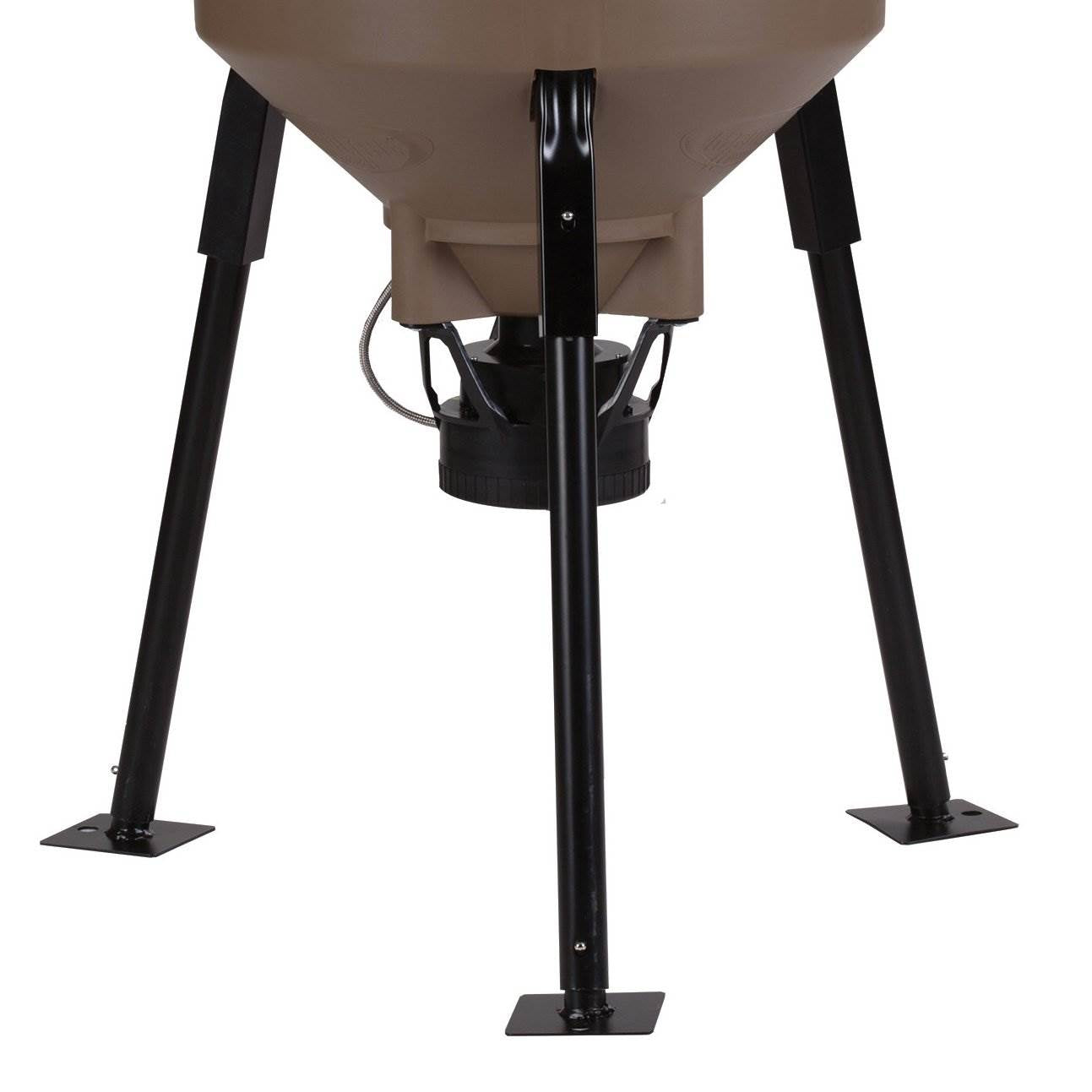 MOULTRIE 30 Gallon Feedcaster Pro Tripod Fish Feeder + 6 Volt Battery & Charger
