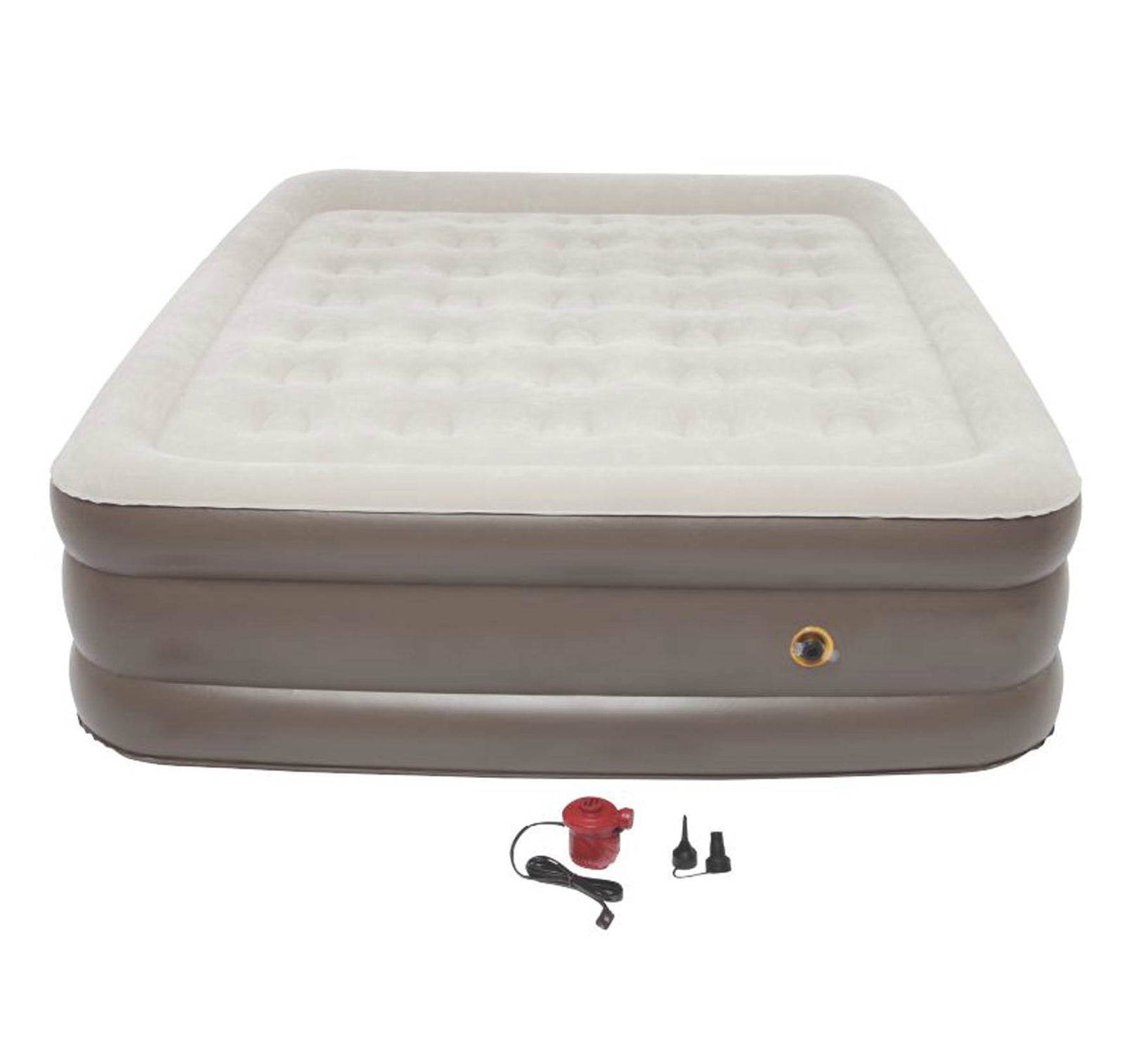 COLEMAN Camping Double Support Queen Air Mattress w/120 Volt Pump - Open Box - VMInnovations