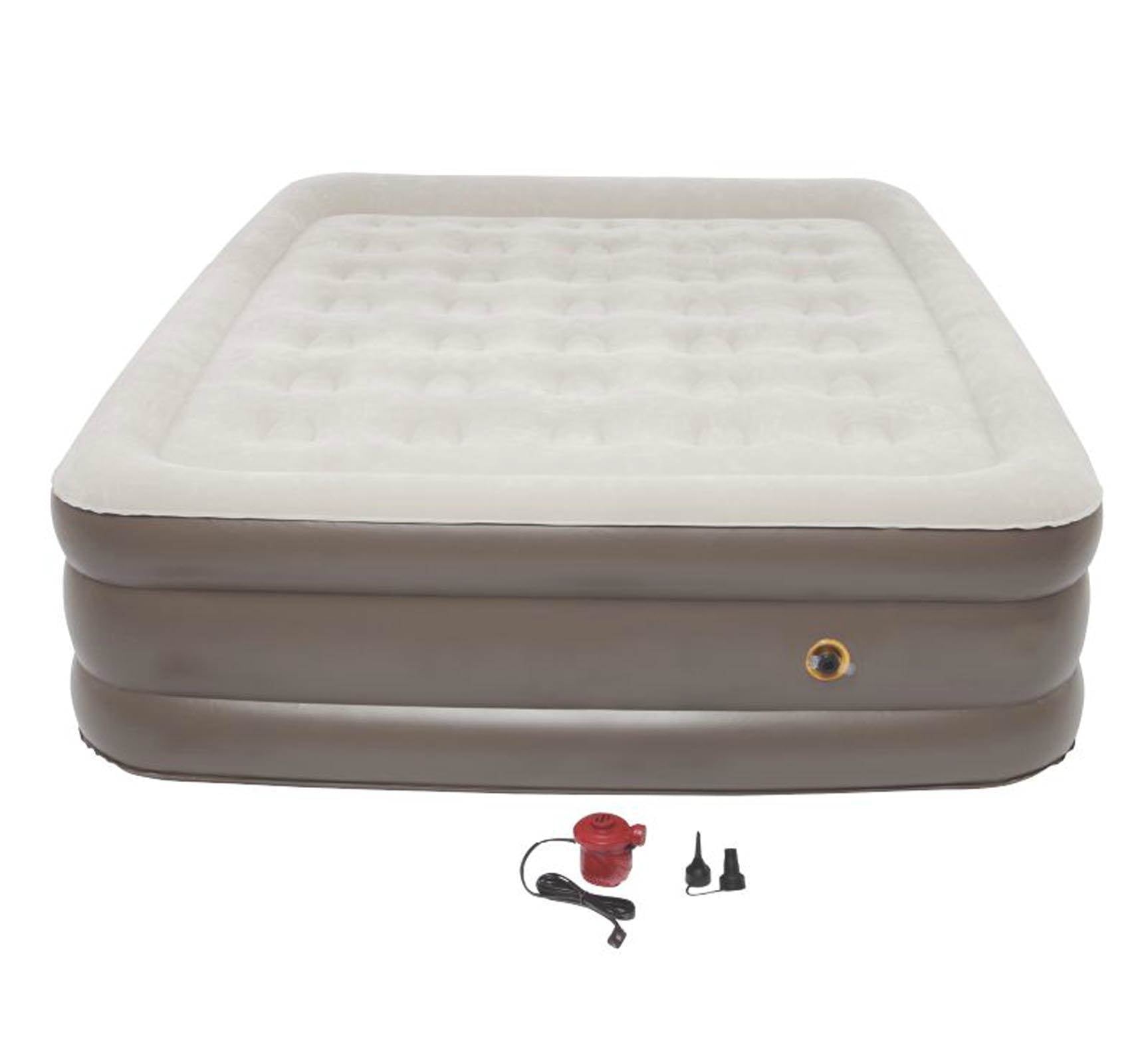 COLEMAN Camping Double Support Queen Air Mattress w/120 Volt Pump - Open Box - VMInnovations