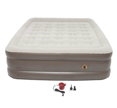COLEMAN Camping Double Support Queen Air Mattress w/120 Volt Pump - Open Box - VMInnovations