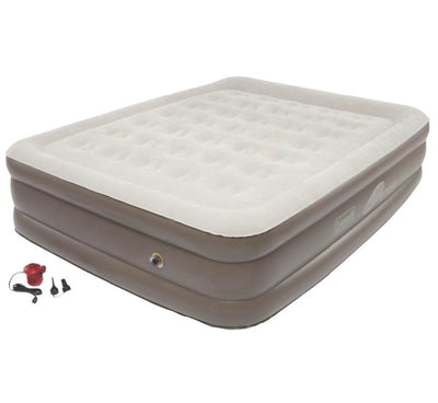 COLEMAN Camping Double Support Queen Air Mattress w/120 Volt Pump - Open Box - VMInnovations