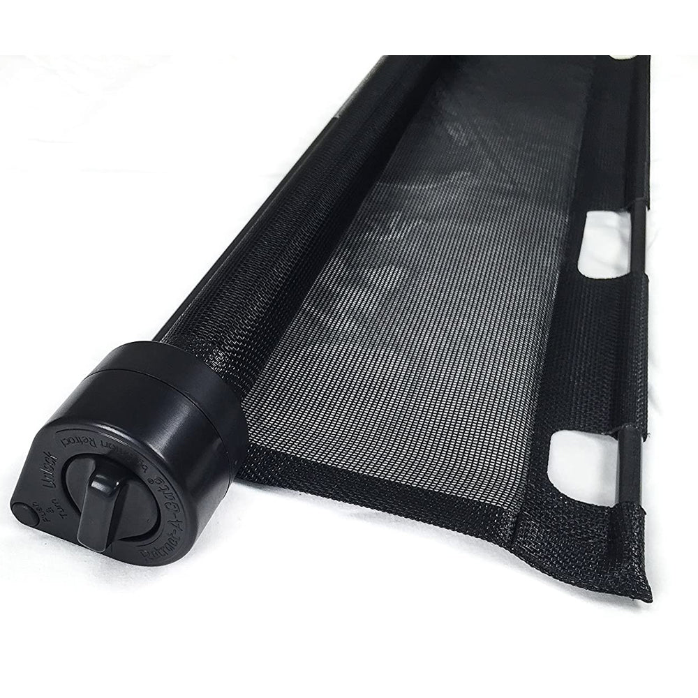 Retract-A-Gate Portable 52 Inch Extending Baby and Pet Home Safety Gate, Black - VMInnovations