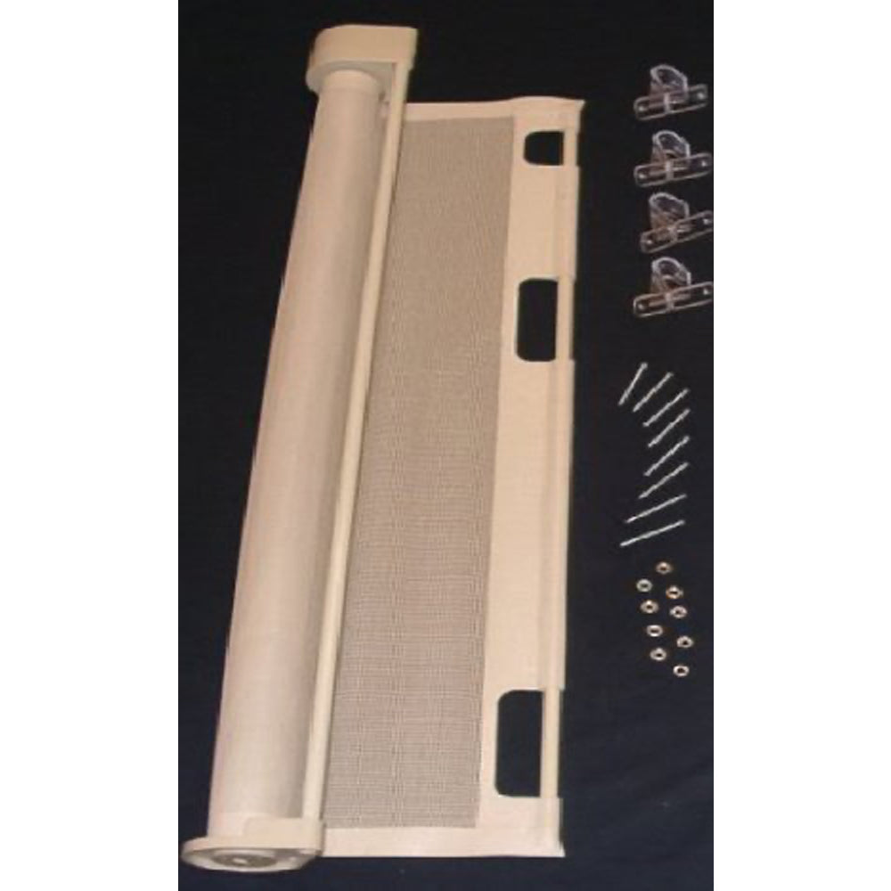 Retract-A-Gate Portable 52 Inch Extending Baby and Pet Home Safety Gate, Cafe