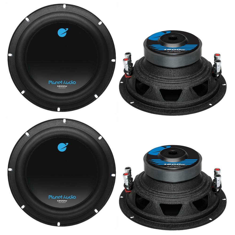 Planet Audio AC8D 8" 4800 Watt Car Subwoofers Power Sub Woofer DVC 4 Ohm - VMInnovations