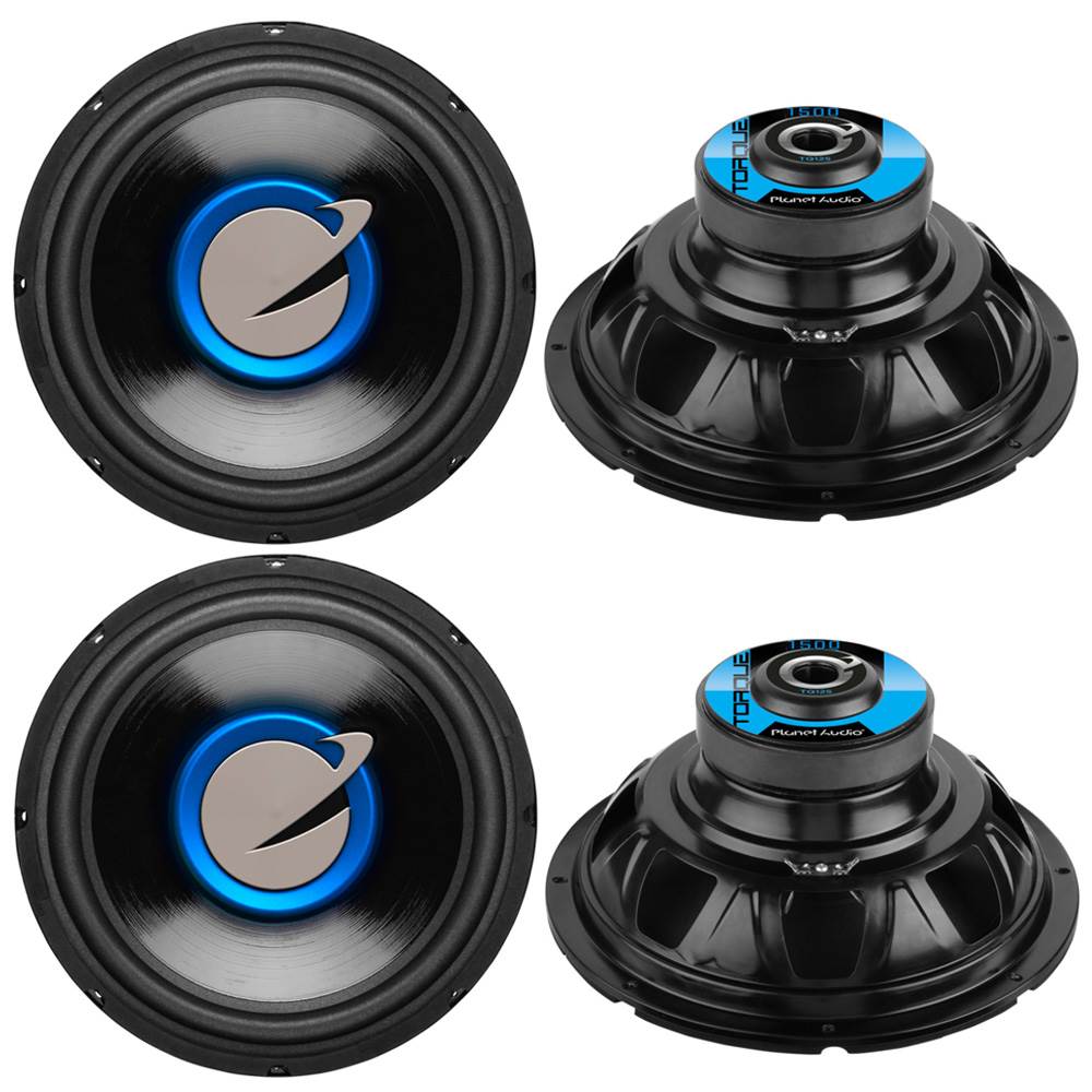 Planet Audio TQ12S 12" 6000 Watt Car Subwoofers Power Subs Woofers Stereo