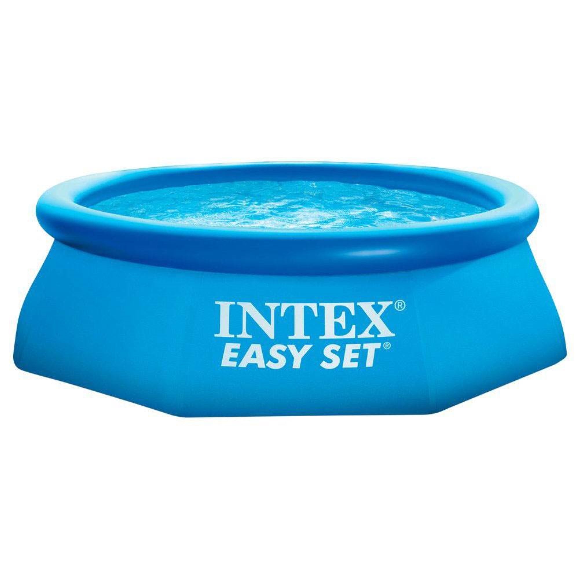Intex 8ft x 30in Easy Set Inflatable Above Ground Polygonal Pool w/ Filter Pump - VMInnovations