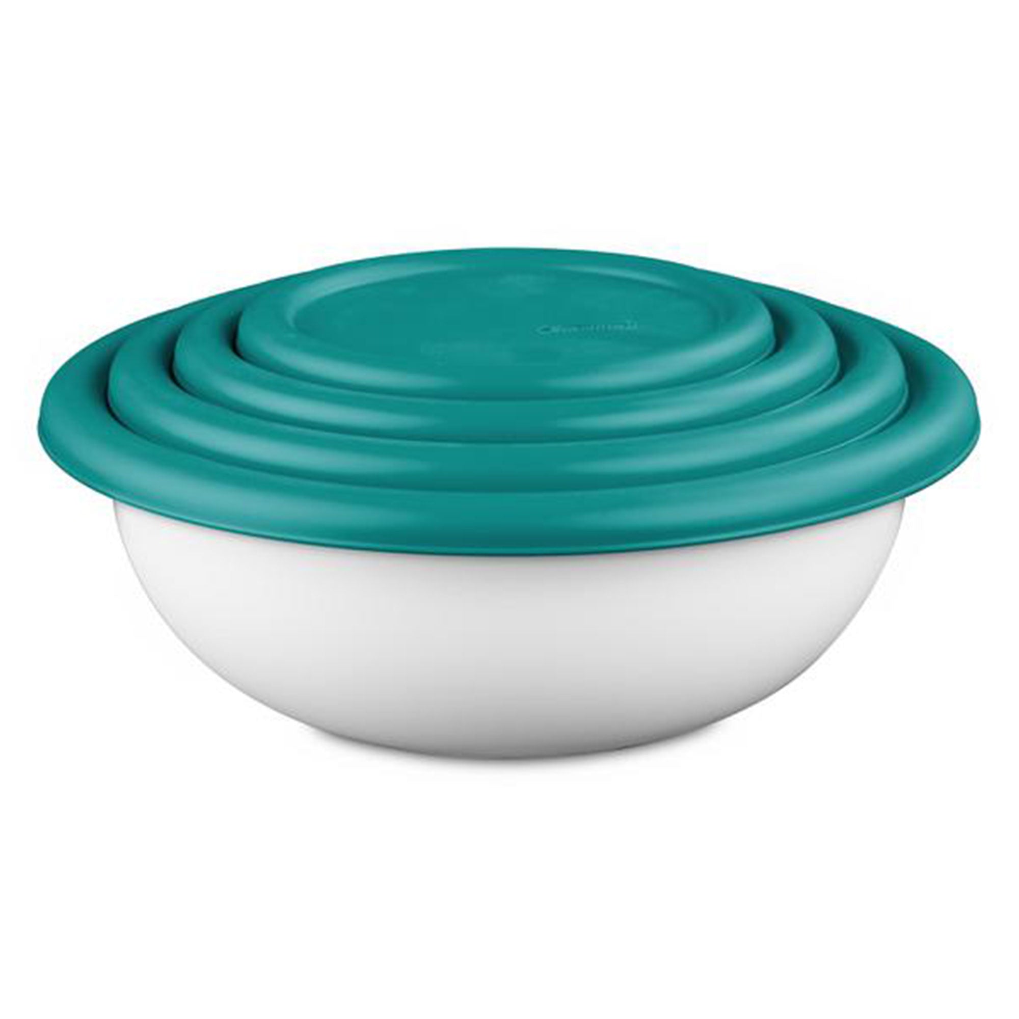 Sterilite 8-Piece Covered Bowl Set, 4 Plastic Bowls Ranging in Size, 6 Pack - VMInnovations