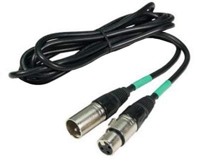 (4) Chauvet SlimPar 56 LED White Slim Par Can RGB Lights + 10' & 25' DMX Cables