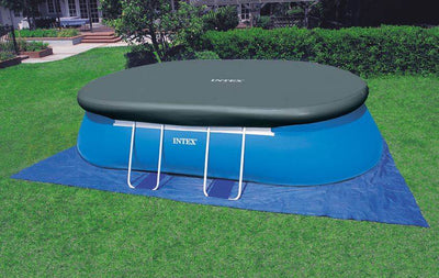 Intex 18' x 10' x 42" Oval Frame Swimming Set w/ 1000 GPH Filter Pump | 26191EH