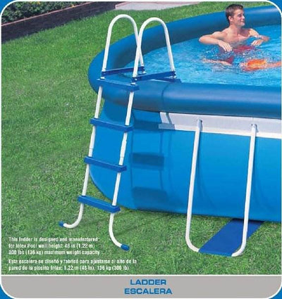 Intex 20ft x 48in Oval Frame Pool Set w/ 1500 GPH Filter Pump & V-TRAP Vac