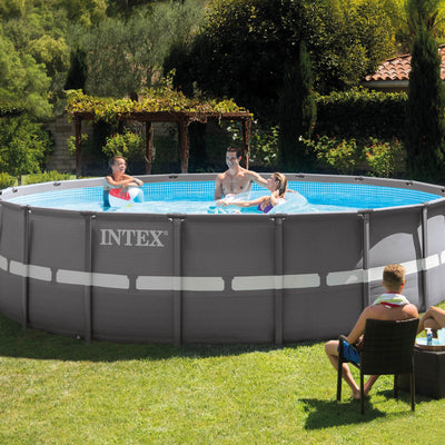 Intex 18ft x 52in Ultra Frame Pool Set w/ 2100 GPH Sand Filter Pump & V-Trap Vac