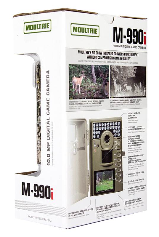 (4) MOULTRIE Game Spy M-990i No Glow Infrared Digital Game Cameras + SD Cards