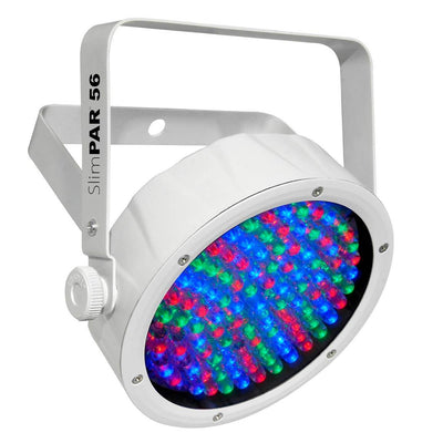 Chauvet SlimPar 56 LED White Slim Par 4 Cans w/Obey 3 Controller & CHS-SP4 Bag