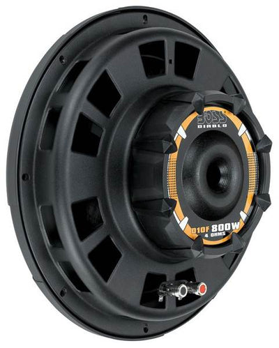 GMC Chevy Crew Cab 2007-2013 10" Sub Box + (2) Boss D10F 1600W Slim Subwoofers