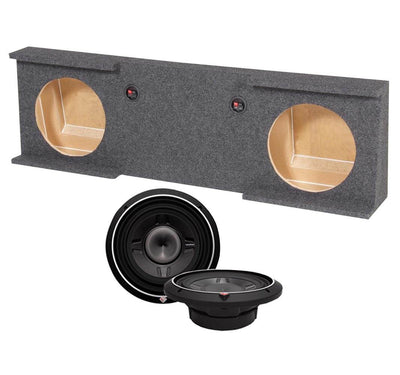 (2) ROCKFORD FOSGATE P3SD2-12 12" 1600W Subwoofers + GMC/Chevy Crew Cab Sub Box