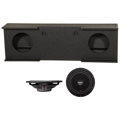 2 ROCKFORD FOSGATE  12" 1000W Subwoofers and GMC Chevy Crew Cab Sub Box