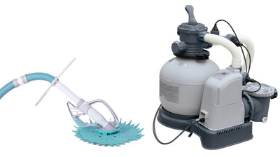 Intex 2650 GPH Saltwater System & Sand Filter Pump Set with Kokido Butterfly Vac