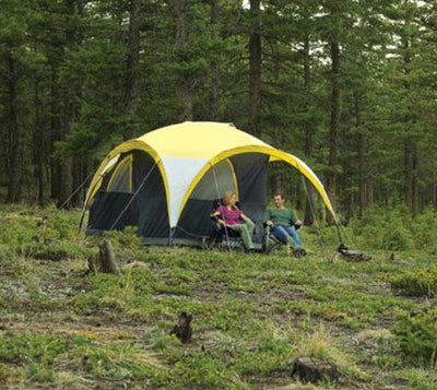 COLEMAN Two Person 2for1 All Day Camping Instant Dome Tent w/ Canopy (Open Box)