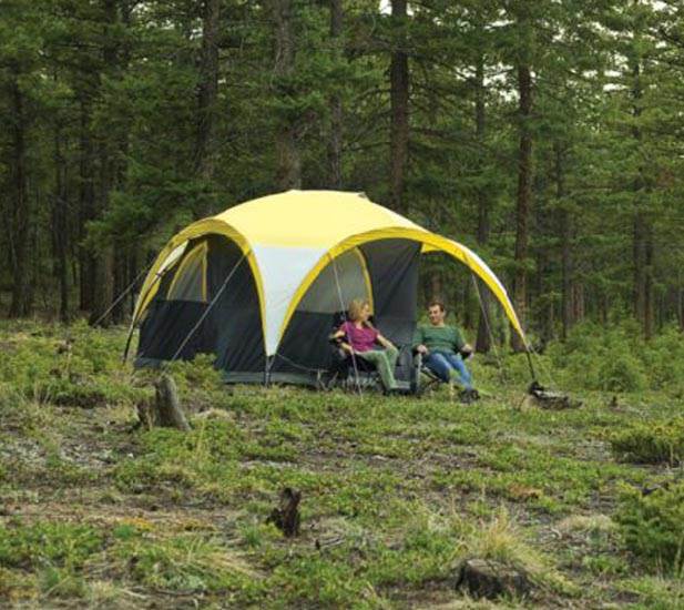 COLEMAN Two Person 2for1 All Day Camping Instant Dome Tent w/ Canopy (Open Box)