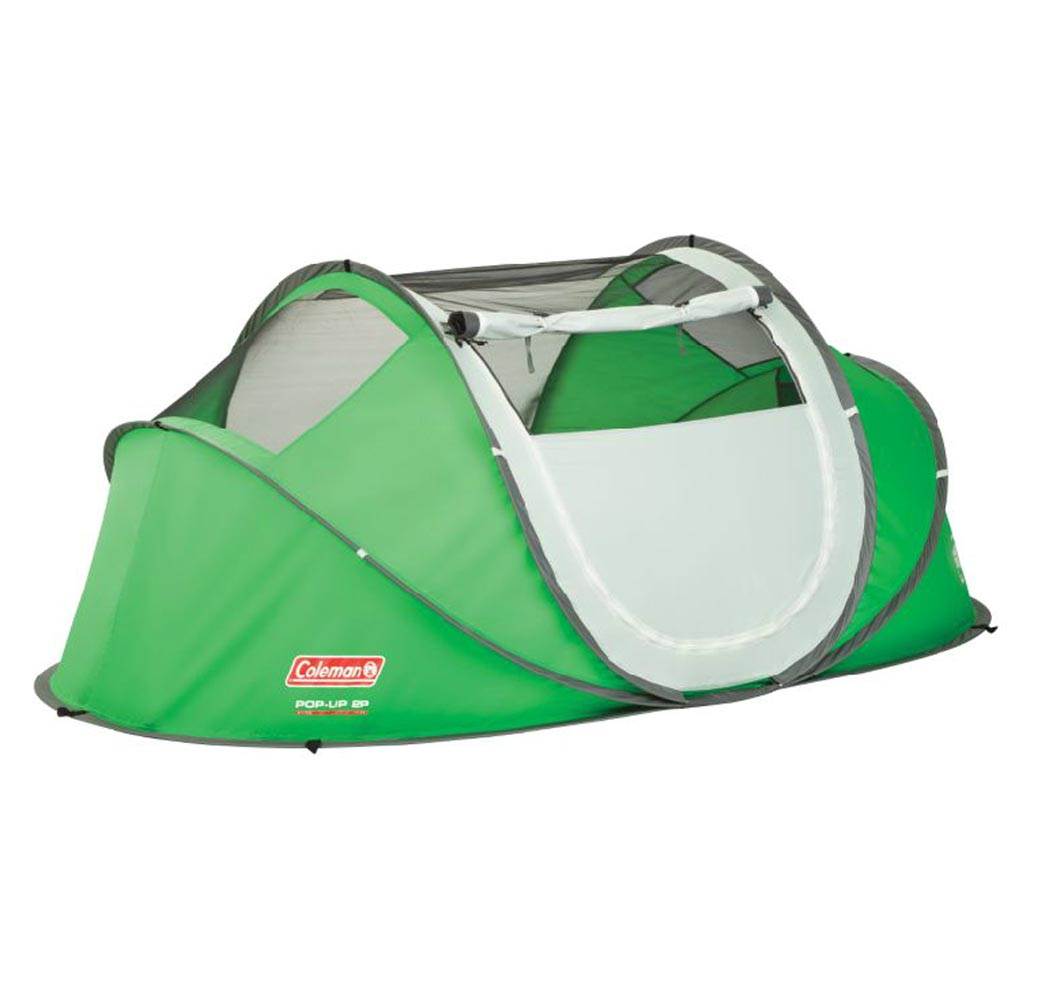 COLEMAN 2 Person Pre-Assembled Instant Pop Up Camping Tent w/Rainfly - Open Box