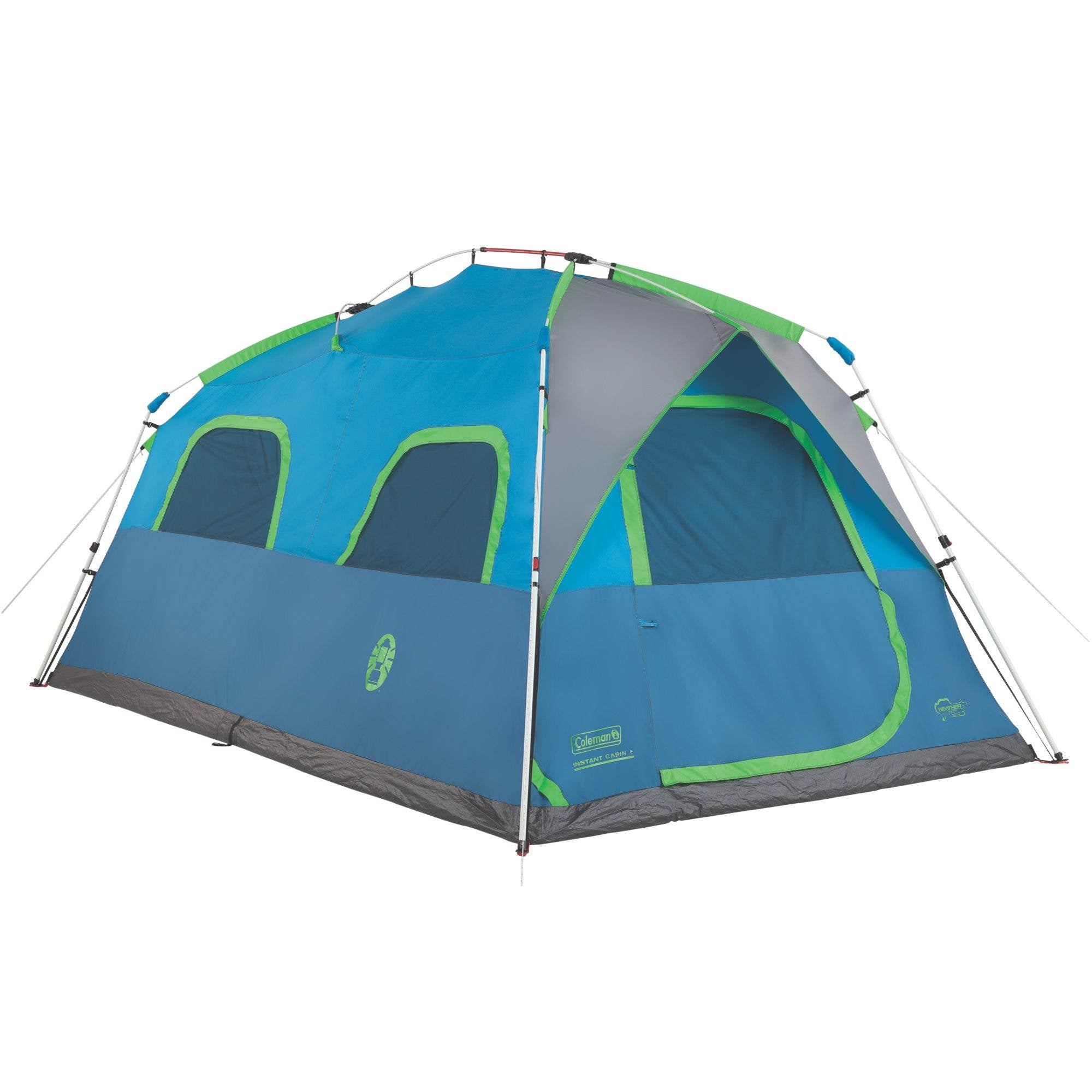 Coleman 8 Person Instant Signal Mountain Cabin Camping Tent 14' x 8' (Open Box)