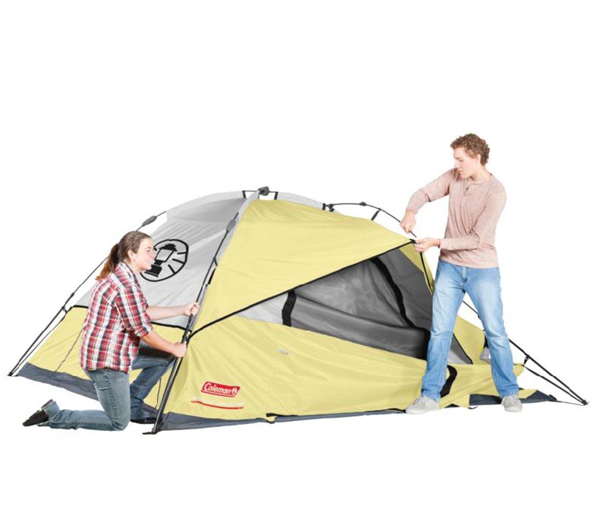 COLEMAN 6 Person Instant Dome Waterproof Camping Double Hub Tent | Open Box