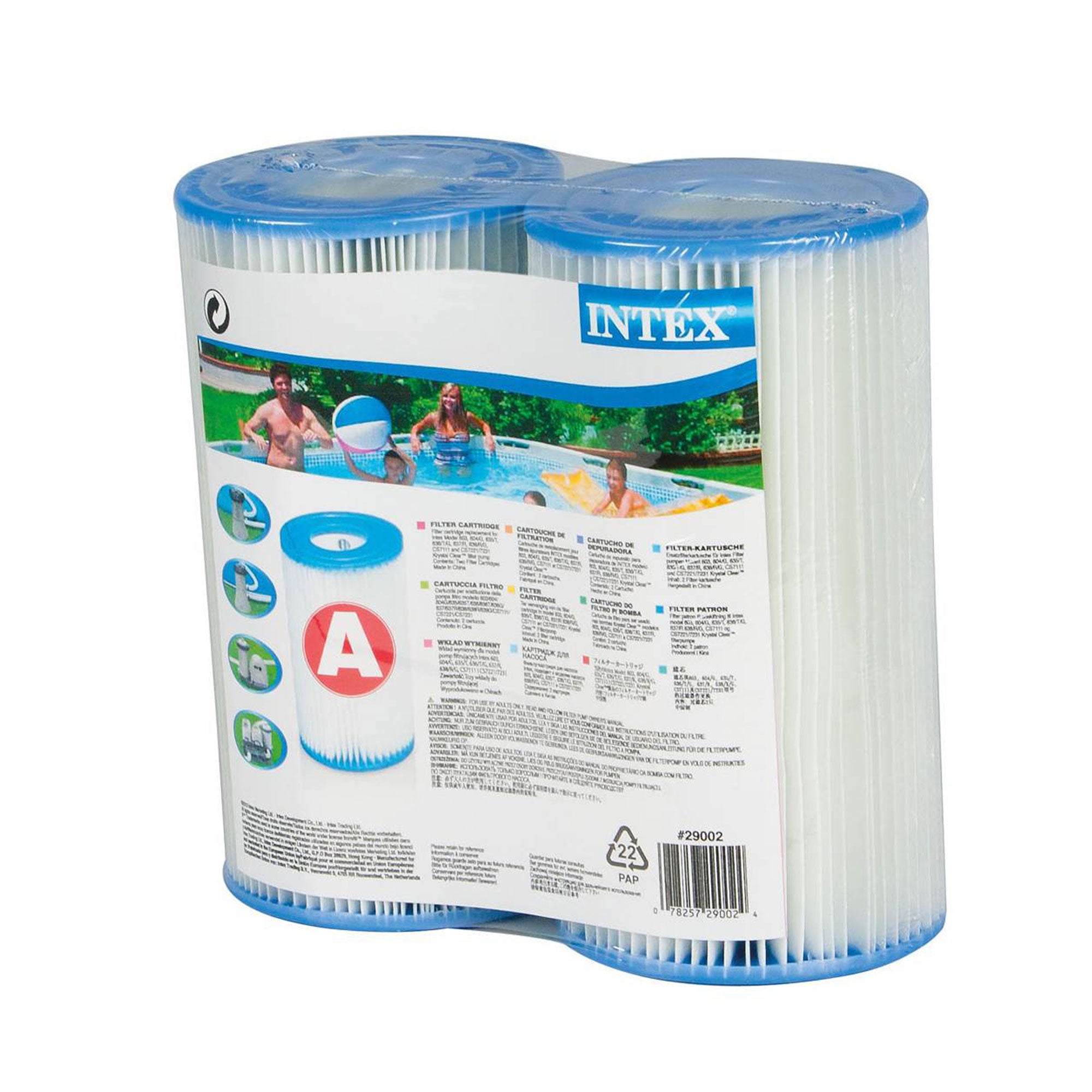 Intex 12ft x 30in Easy Set Pool with 530 GPH Pump & (2 Pack) Filter Cartridge - VMInnovations