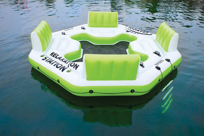 Intex Pacific Paradise Relaxation Station 4-Person Water Lounge And Air Pump