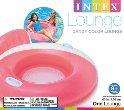 Intex Inflatable Candy Color Floating Pool Tube Raft Lounges (6-pack) | 56512EP