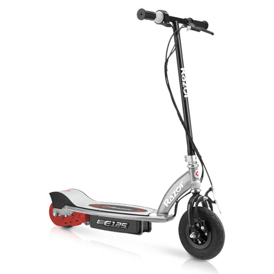 Razor E125 Kid Ride On 24V Motorized Battery Powered Electric Scooter Toy, Black