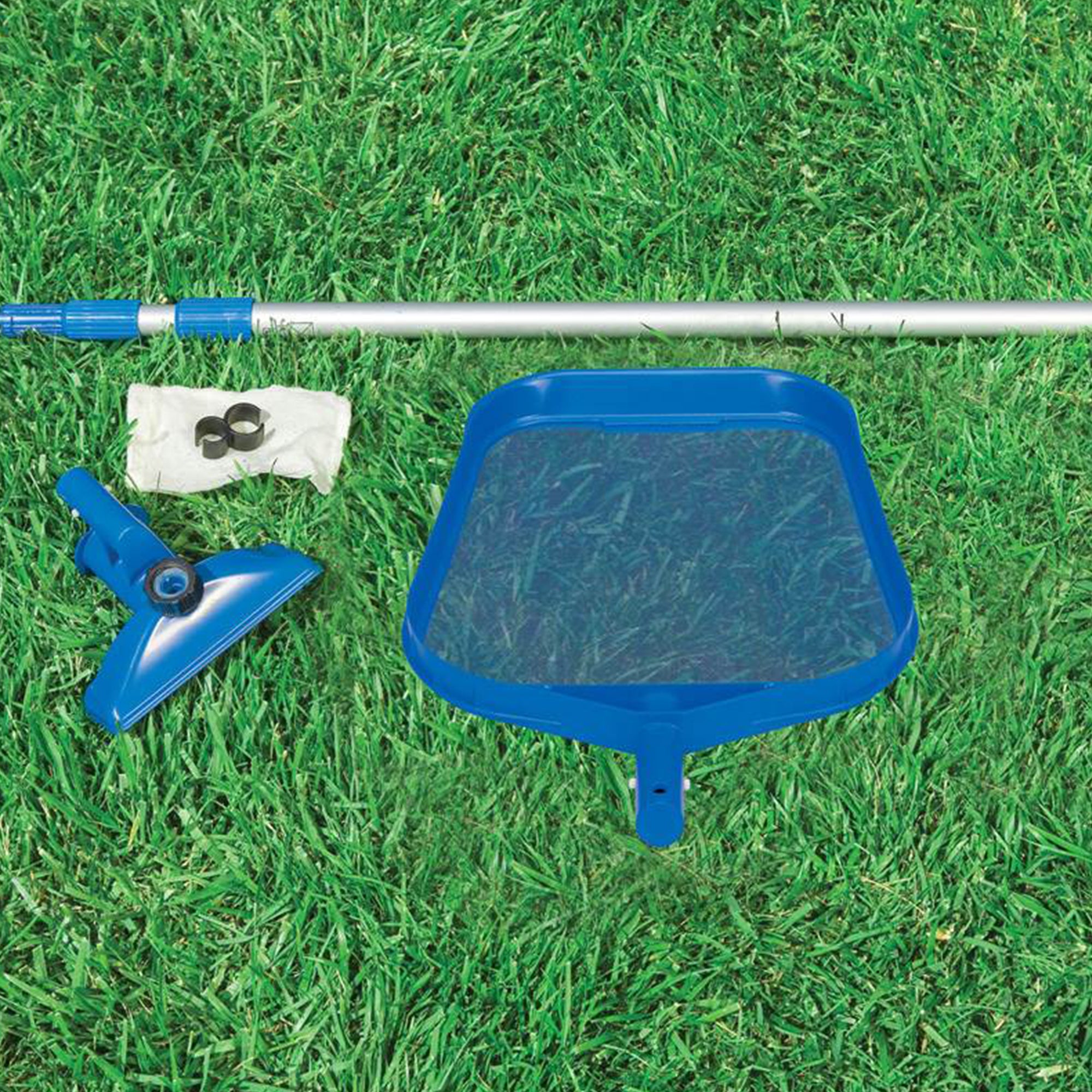 Intex Metal Frame 10' x 30" Swimming Pool with Filter Pump and Maintenance Kit - VMInnovations