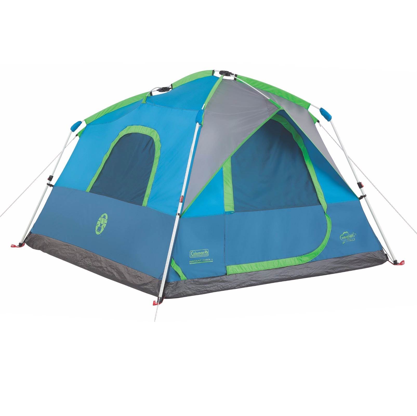 4 Person 8'x7' Family Camping Instant Cabin Tent WeatherTec & Rainfly (Open Box)