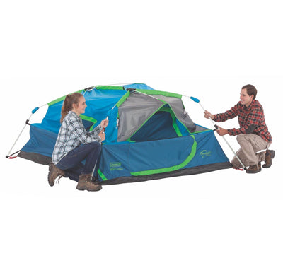 4 Person 8'x7' Family Camping Instant Cabin Tent WeatherTec & Rainfly (Open Box)