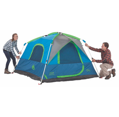 4 Person 8'x7' Family Camping Instant Cabin Tent WeatherTec & Rainfly (Open Box)