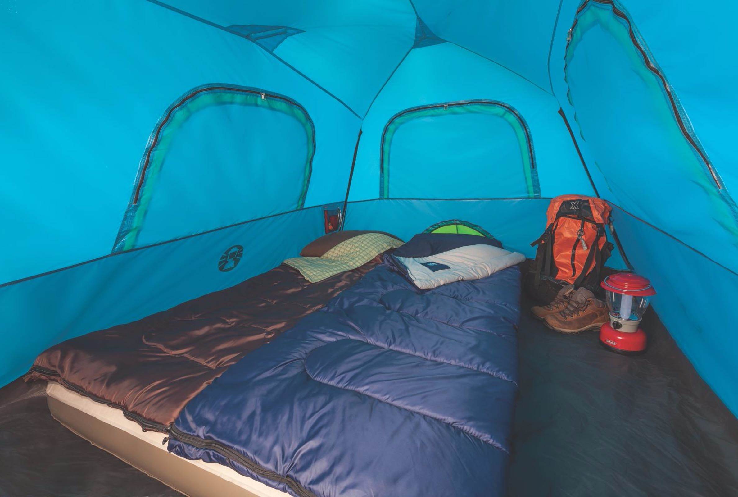 4 Person 8'x7' Family Camping Instant Cabin Tent WeatherTec & Rainfly (Open Box)