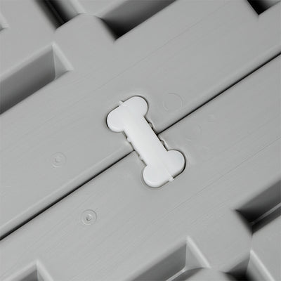 Confer Plastics Handi Spa Pad 32" x 48" Connectable Hot Tub Mat, Gray (6 Pack) - VMInnovations