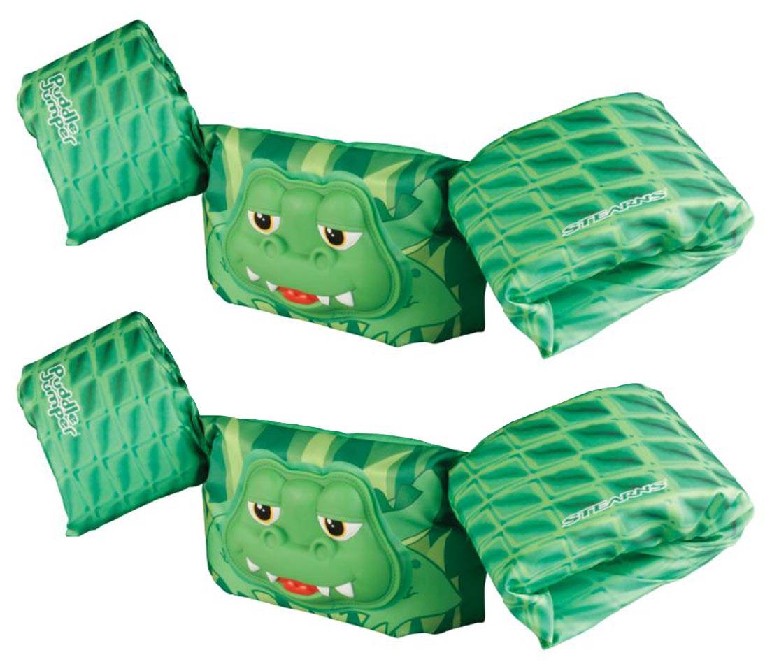 (2) COLEMAN Stearns Kids 3D Puddle Jumper Swimming Life Jackets | Green Gator