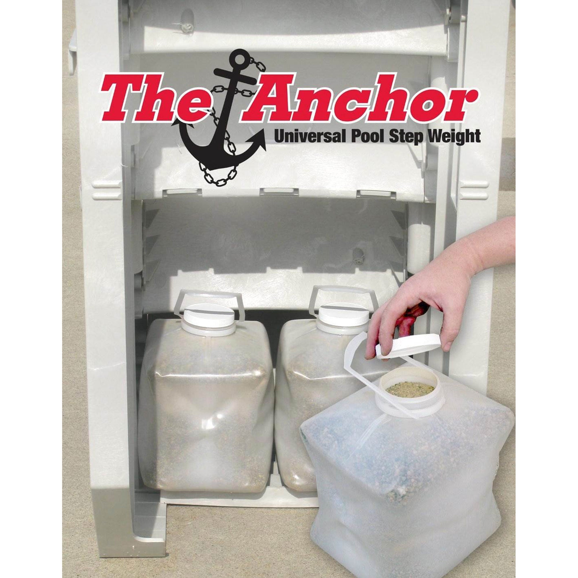 Main Access Universal Anchor Swimming Pool Ladder Step Sand Weight (Open Box) - VMInnovations