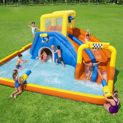 Bestway H2OGO! 18 x 16.5 x 8.7 Foot Super Speedway Kids Inflatable Water Park