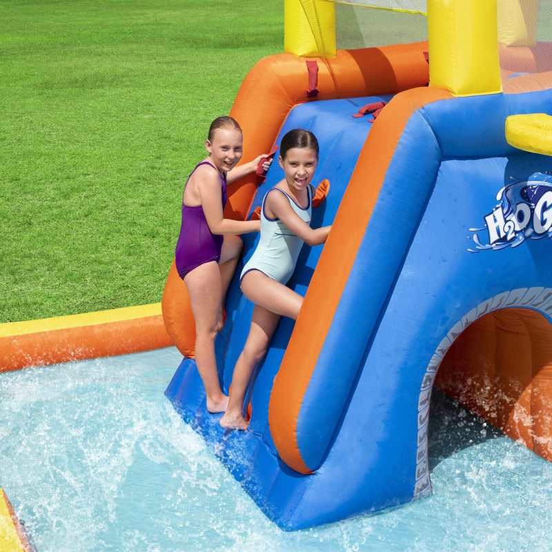 Bestway H2OGO! 18 x 16.5 x 8.7 Foot Super Speedway Kids Inflatable Water Park