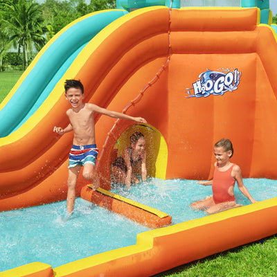 Bestway H2OGO! Tidal Tower Slide Yard Mega Water Park w/ Air Blower (Open Box) - VMInnovations