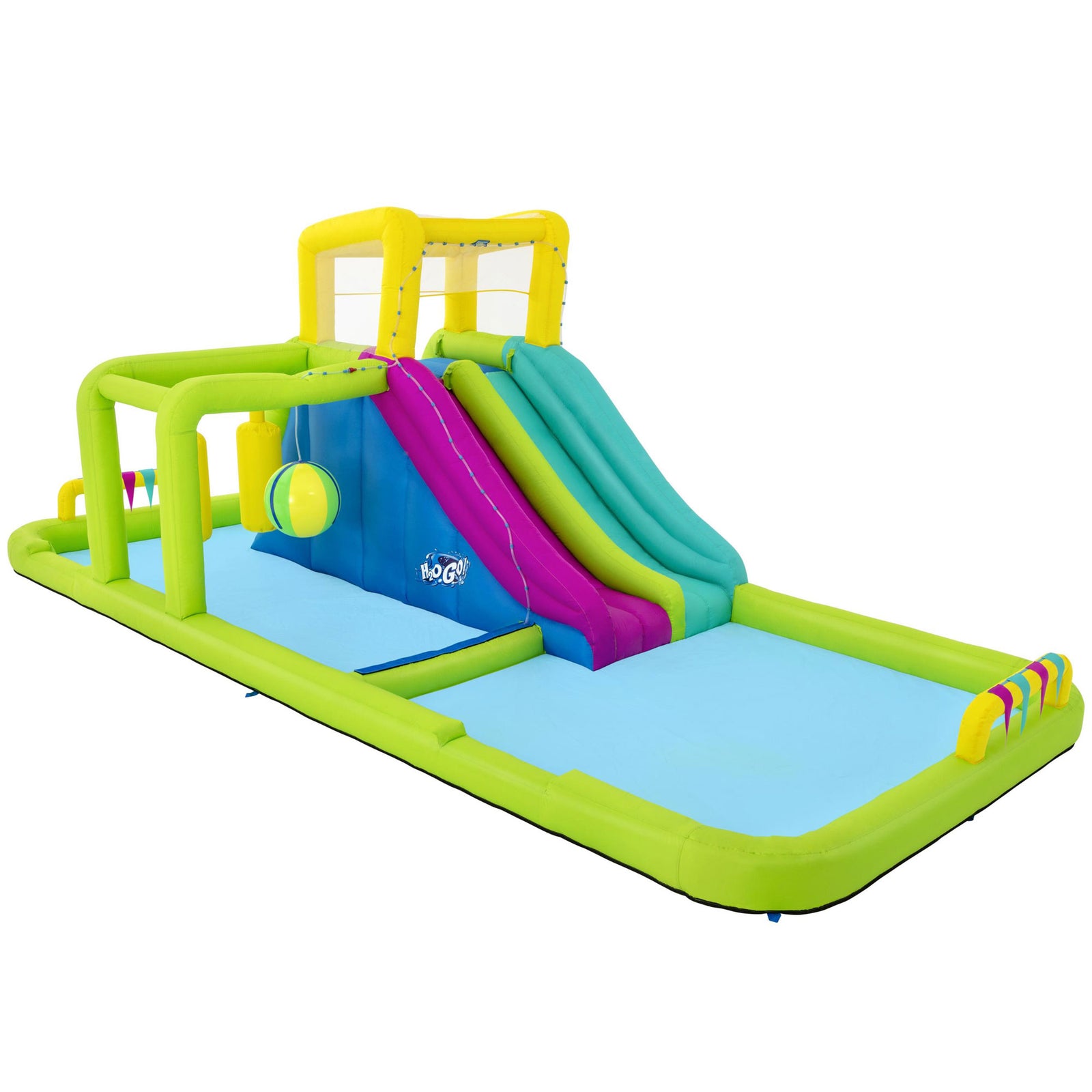 Bestway H2OGO! Splash Course Kids Inflatable Mega Water Park with Air Blower - VMInnovations