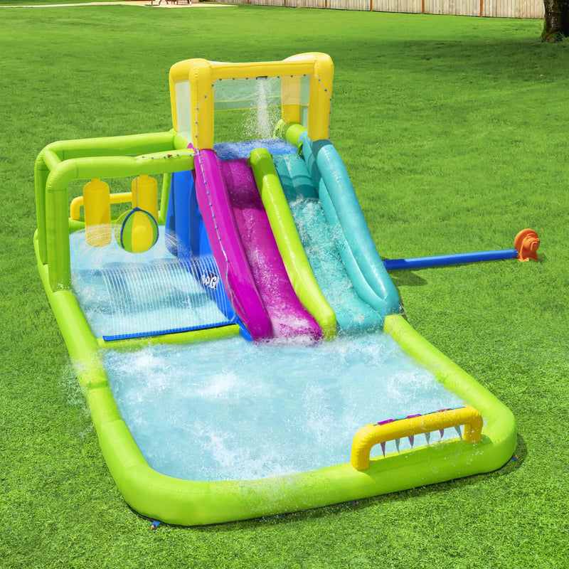 Bestway H2OGO! Splash Course Kids Mega Water Park Relay Race with Blower (Used)