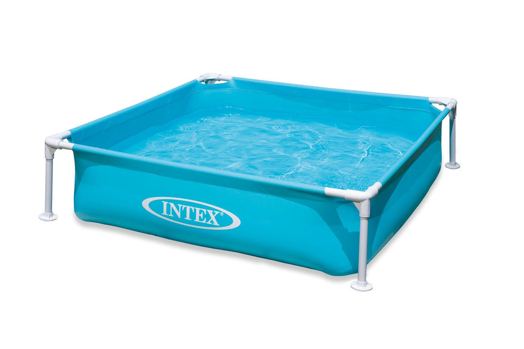 Intex Mini Frame Kiddie 4ft x 4ft x 12in Beginner Frame Swimming Pool (5 Pack)