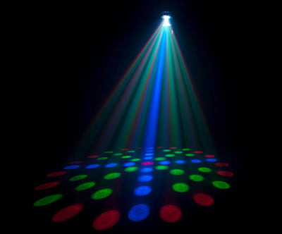 (2) Chauvet DJ LX-10X LED Moonflower Light Effect Mirror Scanners w/ Travel Bag