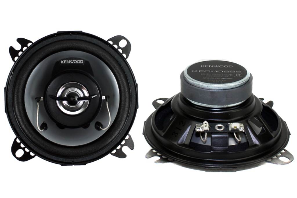 2) Kenwood KFC-1065S 4" 210 Watt 2-Way Car Audio Coaxial Car Speakers (Open Box)