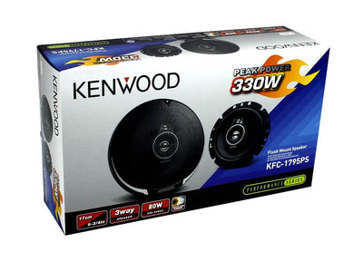 Kenwood 6.75" 330 Watt 3-Way Car Audio Coaxial Speakers Stereo, Pair (Used)