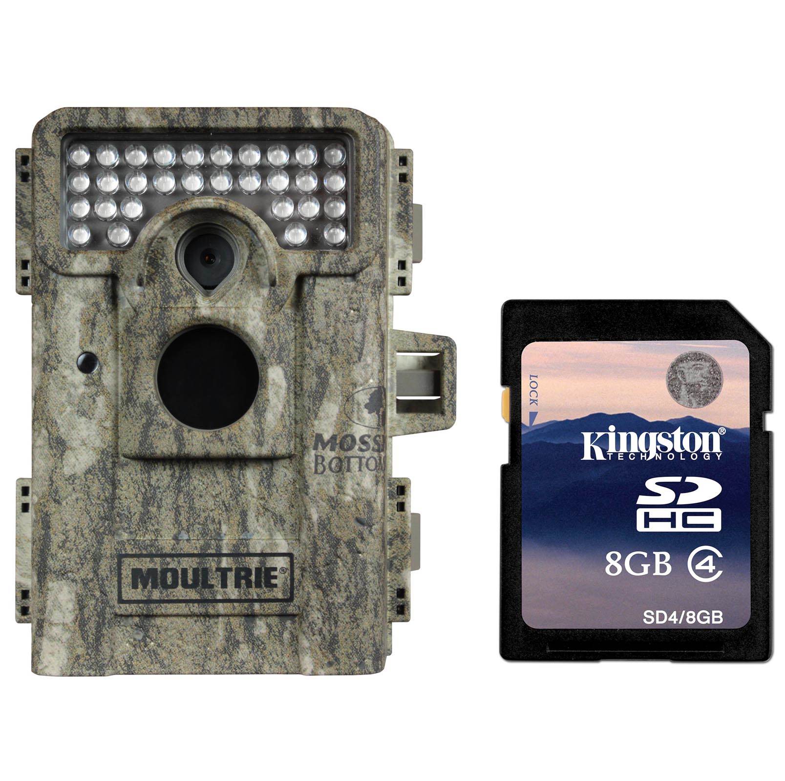 MOULTRIE Game Spy M-880 Low Glow Infrared Digital Trail Game Camera + SD Card
