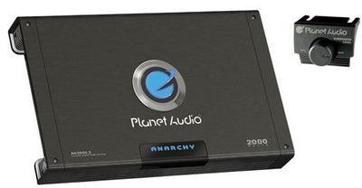 PLANET AUDIO AC2000.2 2000W 2 Channel Car Amplifier + Remote + 2 Farad Capacitor