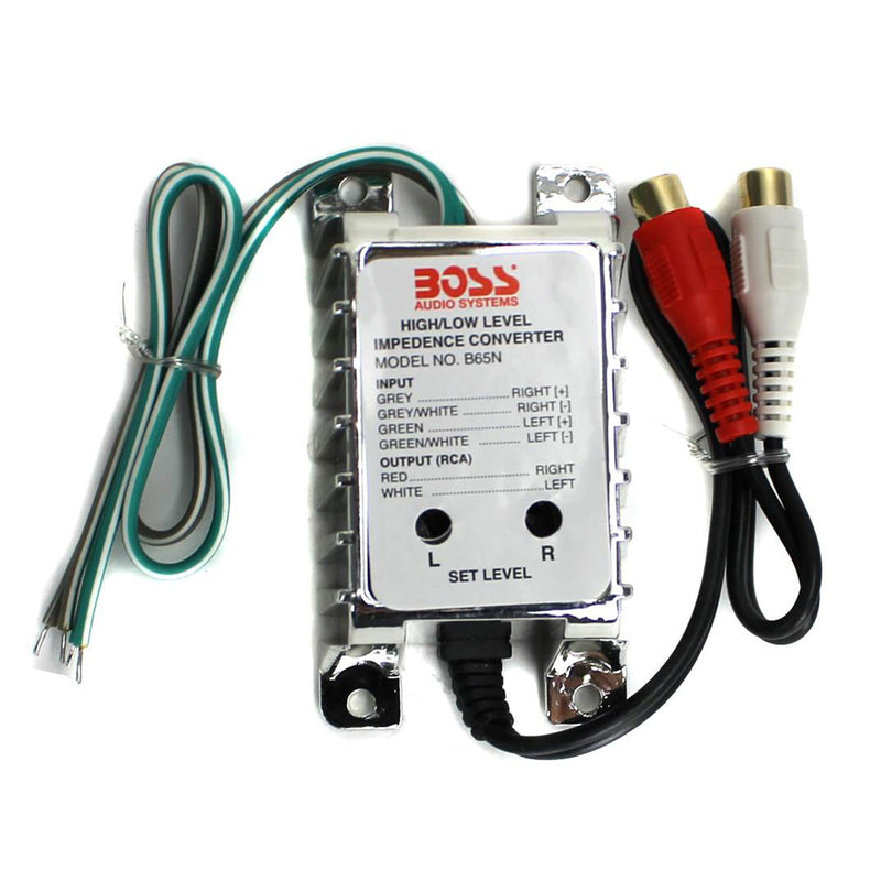 Boss B65N High Level to Low Level Converter + Soundstorm 8-Gauge Amp Wiring Kit